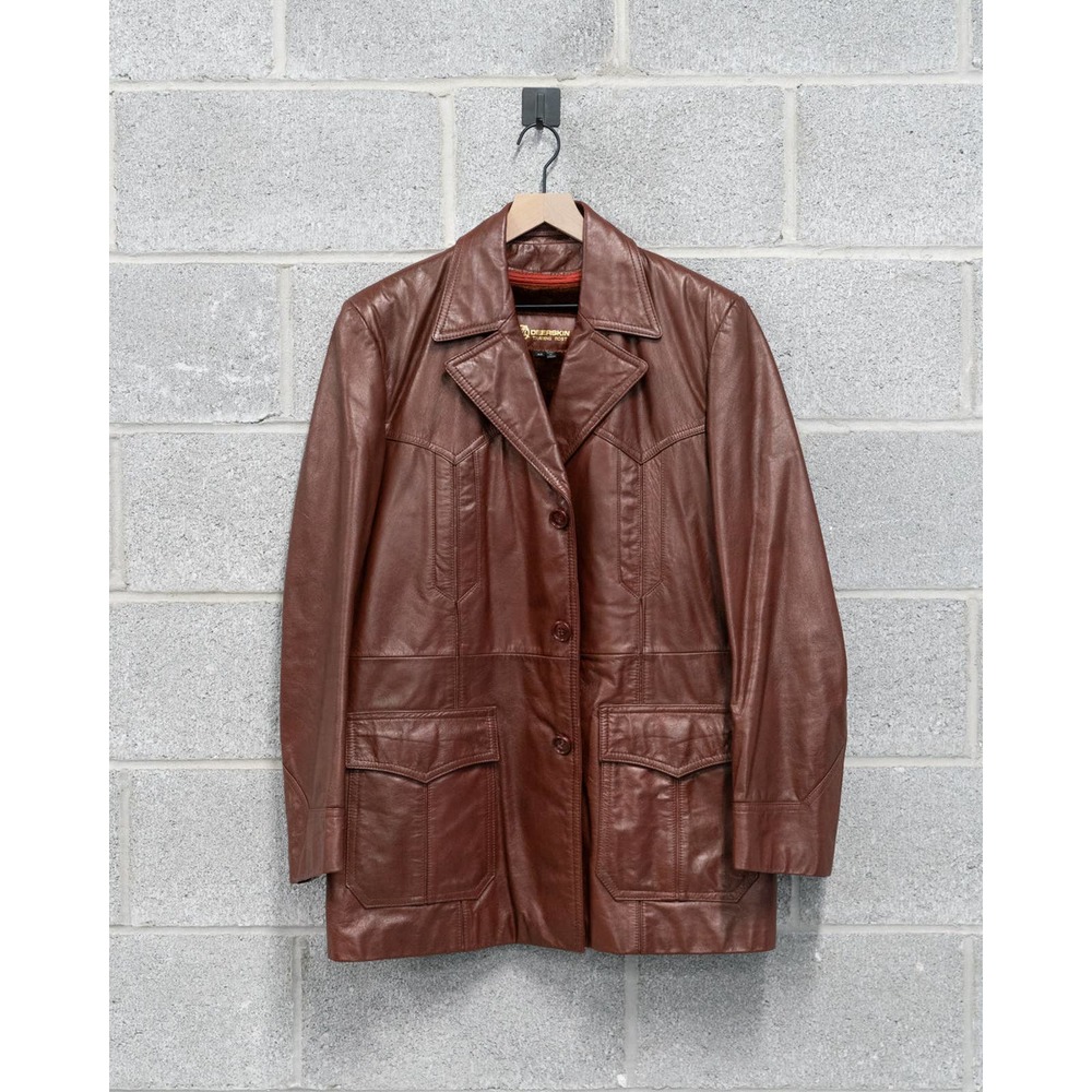 Vintage Deerskin Leather Jacket - 42R (L)